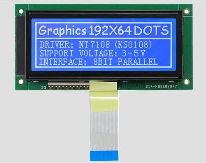 캐릭터 그래픽 LCD 디스플레이 모듈 192*64 130mm*65mm 5v/3.3v 점 행렬 디스플레이 모듈