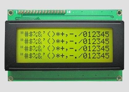 문자 Lcd 20 문자 * 4 줄 디스플레이 모듈 노란색 녹색 백라이트 평행 포트 5v