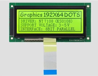 캐릭터 그래픽 LCD 디스플레이 모듈 192*64 130mm*65mm 5v/3.3v 점 행렬 디스플레이 모듈