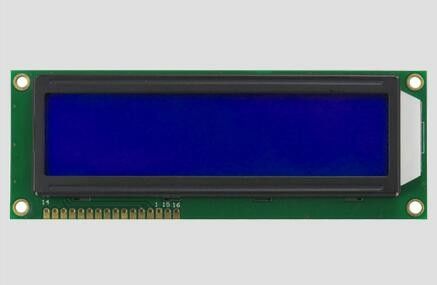 Large Size 16 2 Character LCD Display LCX1602M Blue / STN / Negative / Transparency