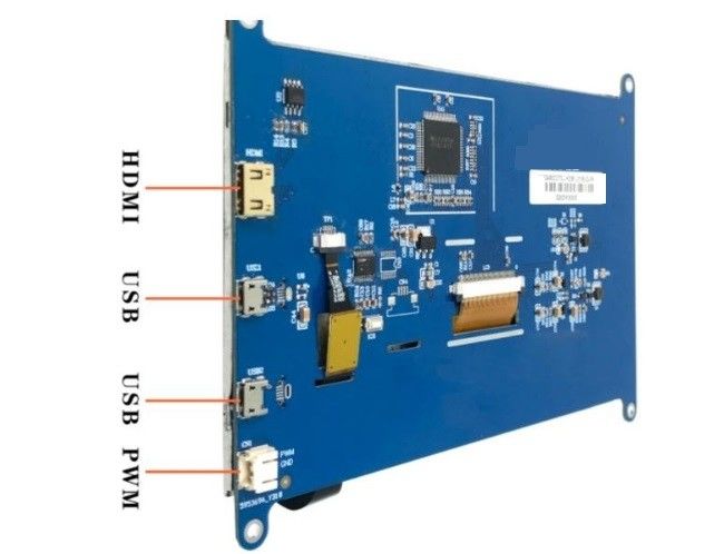 7인치 HDMI 인터페이스 1024*600 용량, 저항 터치 옵션 라즈베리 파이 OS 우분투 윈도우 시스템